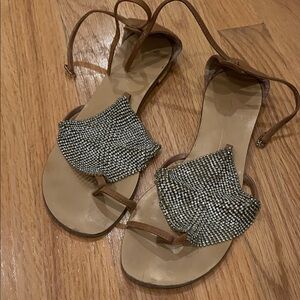 Giuseppe Zanotti Brown and Silver Sandals